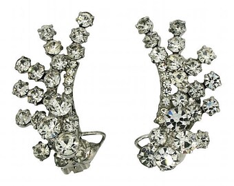 1960's Silver Tone Juliana by Delizza and Elster Earrings