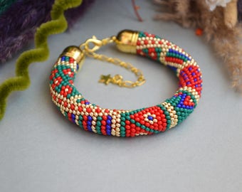 Beaded jewelry from Belarus with love by EmerantJewelry on Etsy
