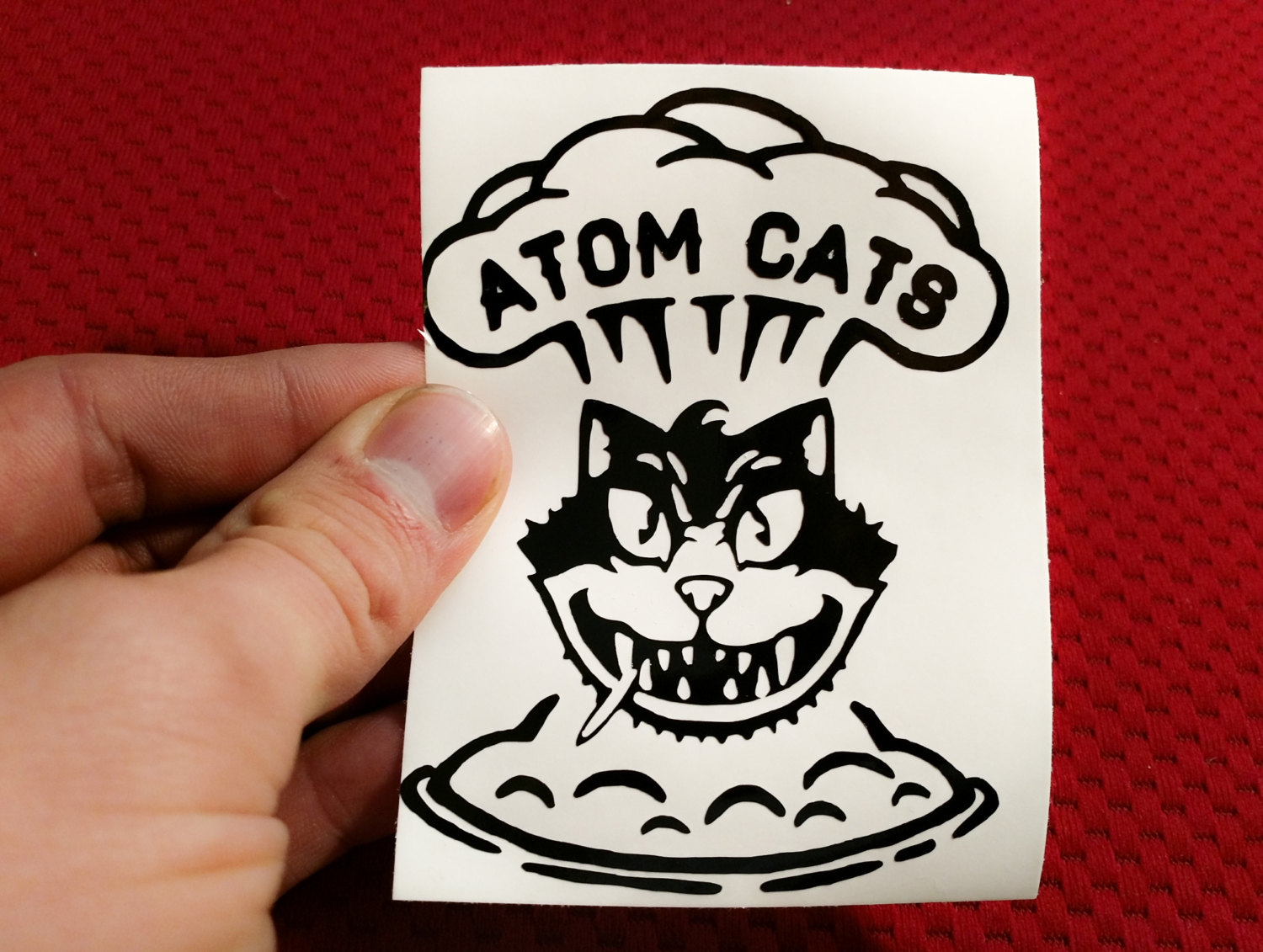 Atom Cats Fallout Window Decal/Bumper Sticker by WhiteyTidyDesign