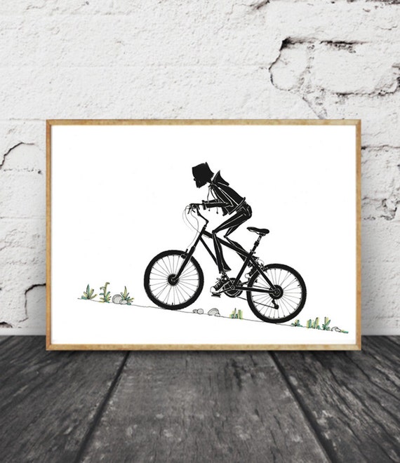 Bicycle Wall Art Bicycle Art Print Print from the Original