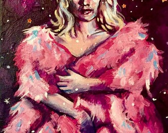 Pink Glamour Original Painting SALE