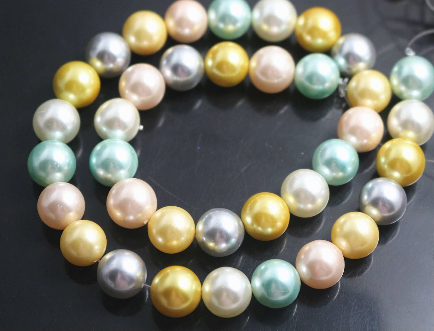 South Sea Shell Pearls beads Round Shell Beads 8mm 10mm 12