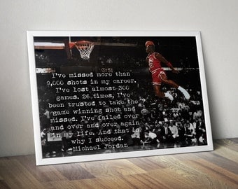 Michael Jordan Inspirational / Motivational Poster