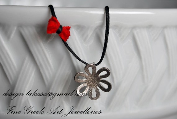 flower necklace sterling silver white gold plated jewelry lakasaeshopdesign best gifts ideas for her birthday anniversary love woman girl