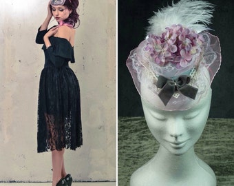 Victorian hat fascinator
