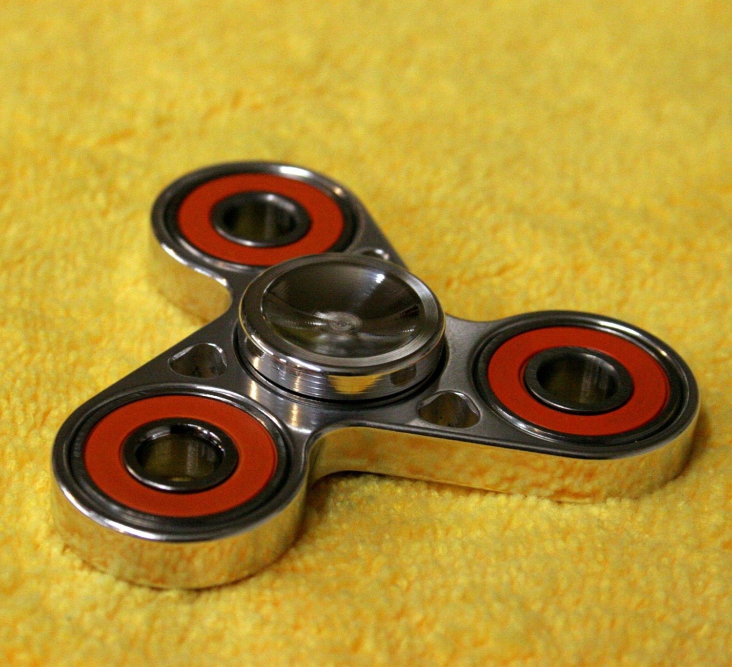 EDC Aluminum Tri-Bearing Spinner Fidget Toy Ceramic Bearing