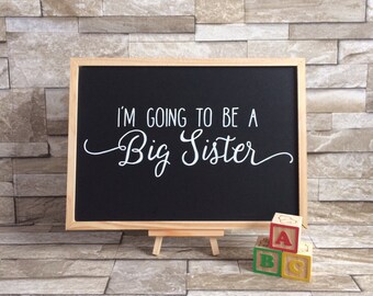 Big Sister Announcement Chalkboard