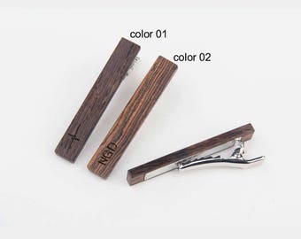 Wooden tie clip,tie clip vintage,tie bar vintage,skinny tie clip,tie clip man,anniversary gift,tie clips men,wood tie clip,custom tie bar