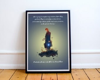 Art print Fantastic Beasts and Where to Find them A4 Poster