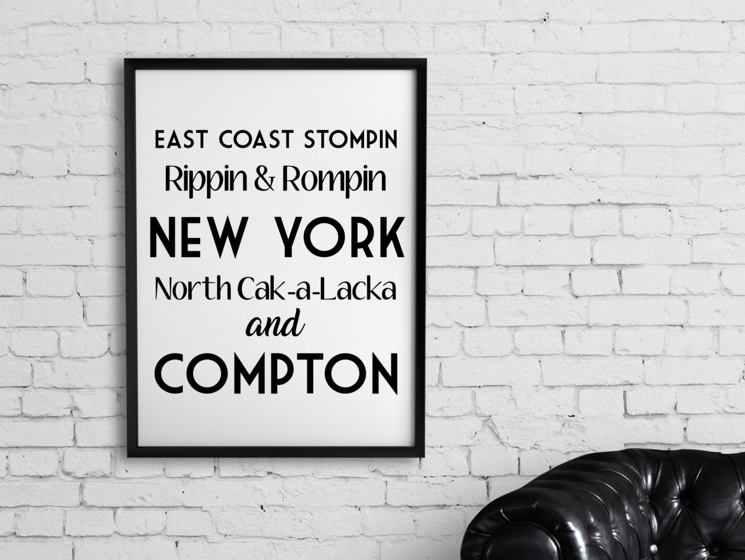 Scenario Lyrics Word Art A Tribe Called Quest 8.5x11