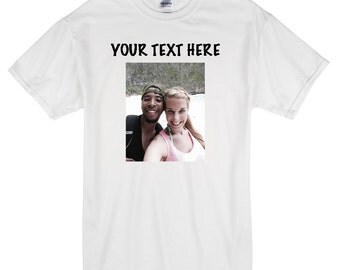 Couples Photo Tee. Personalized girlfriend gift. Personalized shirt. Couples shirts. Picture tshirt. Picture Shirts. Photo shirt. tshirt
