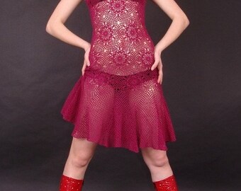 Handmade knitted dress