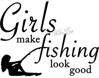 Download Girl fishing svg | Etsy