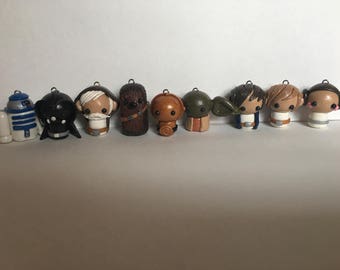 Star Wars - Full set of polymer clay figures- SHIPS FREE!