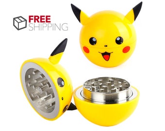 Pokemon Pikachu Grinder - 3 Piece Metal Herb Grinder