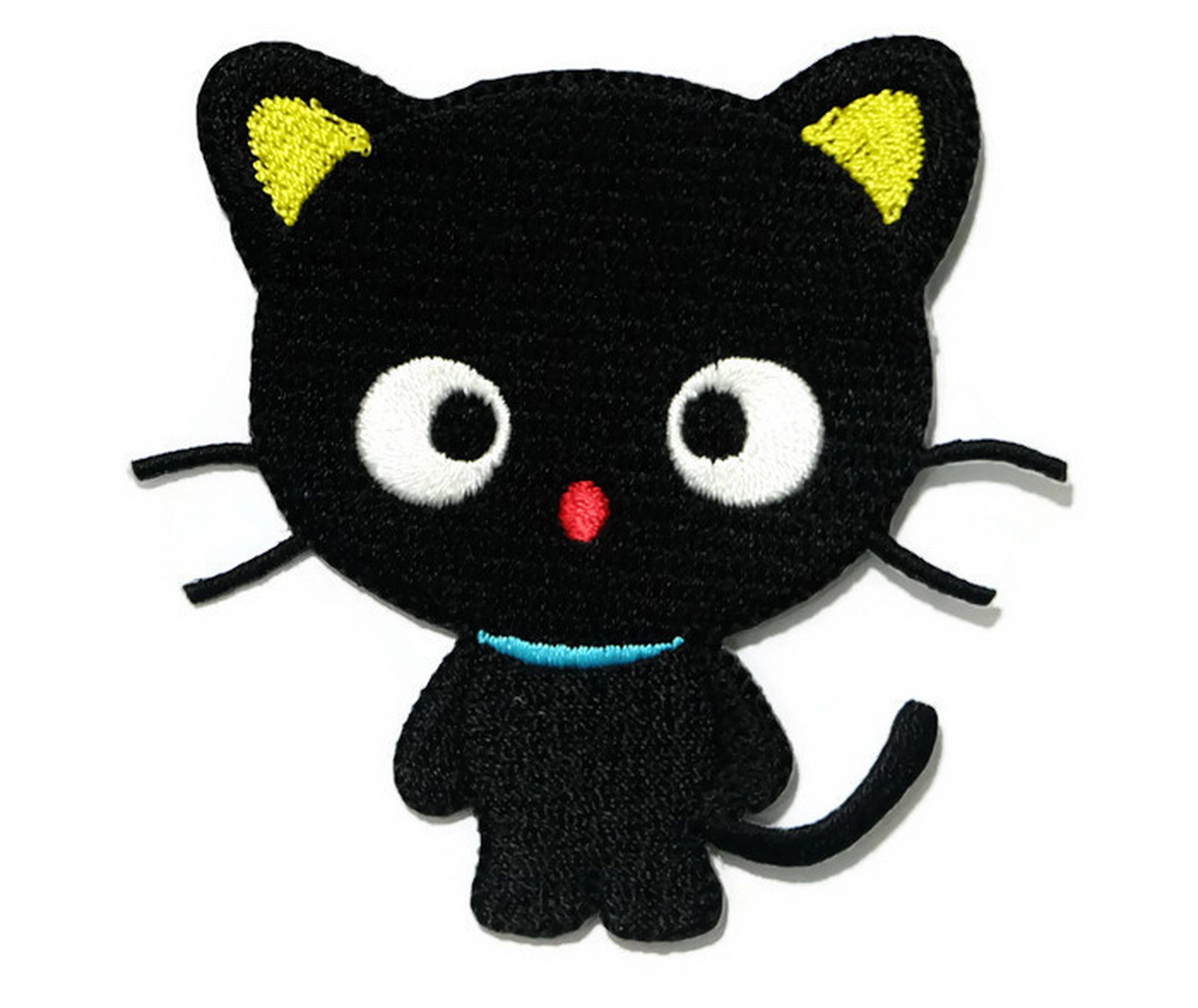 Black cat Iron on Patch Embroidered Sewing for Tshirt, Hat, Jean