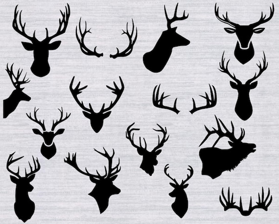 Download Deer Head SVG Bundle deer antler svg deer head clipart svg