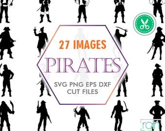 Pirate Svg, Pirate Clipart, Pirate Silhouette, Pirate Decal, Jack Sparrow Svg, Silhouette Cameo Files, Clipart Svg, Commercial Use Svg, Png