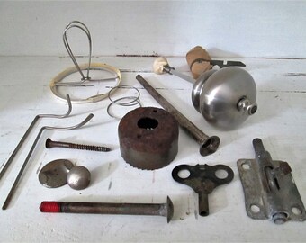 Salvaged Metal Collection #1, Assemblage Art, Altered Art, Sculpture Supplies