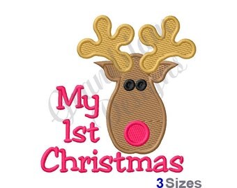 My First Christmas - Machine Embroidery Design