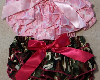 Satin Ruffle Bloomers, Ruffle Baby Bloomers, Ruffle Diaper Cover, Ruffle Bloomers, 1st Birthday, Cake Smash, Diaper Cover