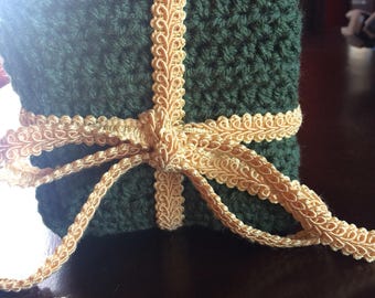 Kitchen dish cloths in medium thyme color Set of 4