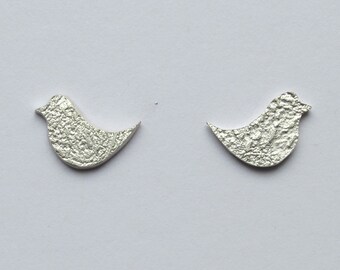 Silver bird studs, bird stud earrings, silver bird earrings, sterling silver earrings, sterling silver stud earrings, silver stud earrings