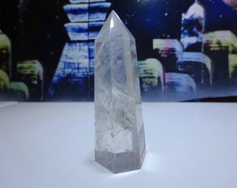 Clear Quartz Crystal Points, Fine rutilated Patterns , . Very Special
