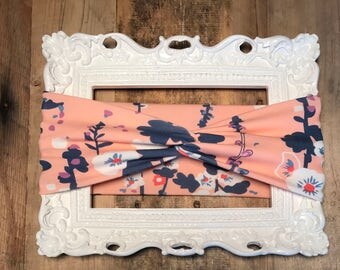 Coral Adult/Toddler/Infant Handmade Twist Turban Headband