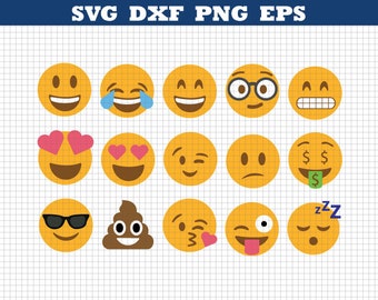 Emoji Svg,Emoji Collection Svg,Emoji Svg files,Emoji clipart,Smiley faces,Emojis cut files,Printable emoji,Smiley Svg,Emoji Svg bundle,faces