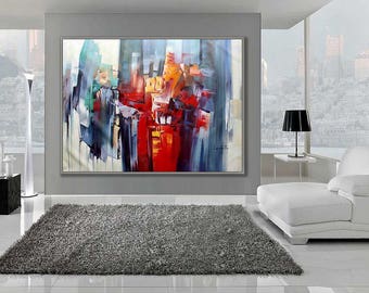 Abstract Art, Abstract Painting, Modern Art , Contemporary Art, 48x60"/120x150cm extra large painting