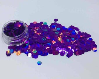 Holographic Purple Cosmetic Grade Festival Glitter - Cruelty Free