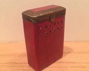 Vintage Baronet Hard Leather Shell Cigarette Case