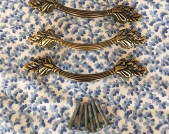 Vintage Amerock Natural Elegance Drawer Handles / Pulls
