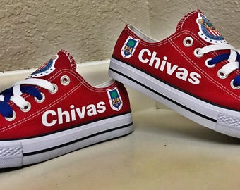 red white blue canvas shoes