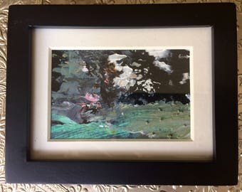 Miniature Abstract Painting - Original Art - Framed