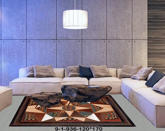 Modern Rug,Cowhide & kilim Rug Handmade9-1-936-120*170