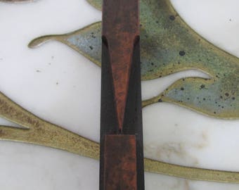 Antique Letterpress Wood Type Printers Block Exclamation Point Mark