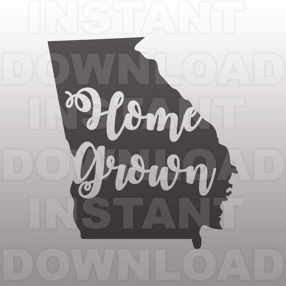 Download Home Grown Georgia SVG FileShabby Chic svg Vector Art for