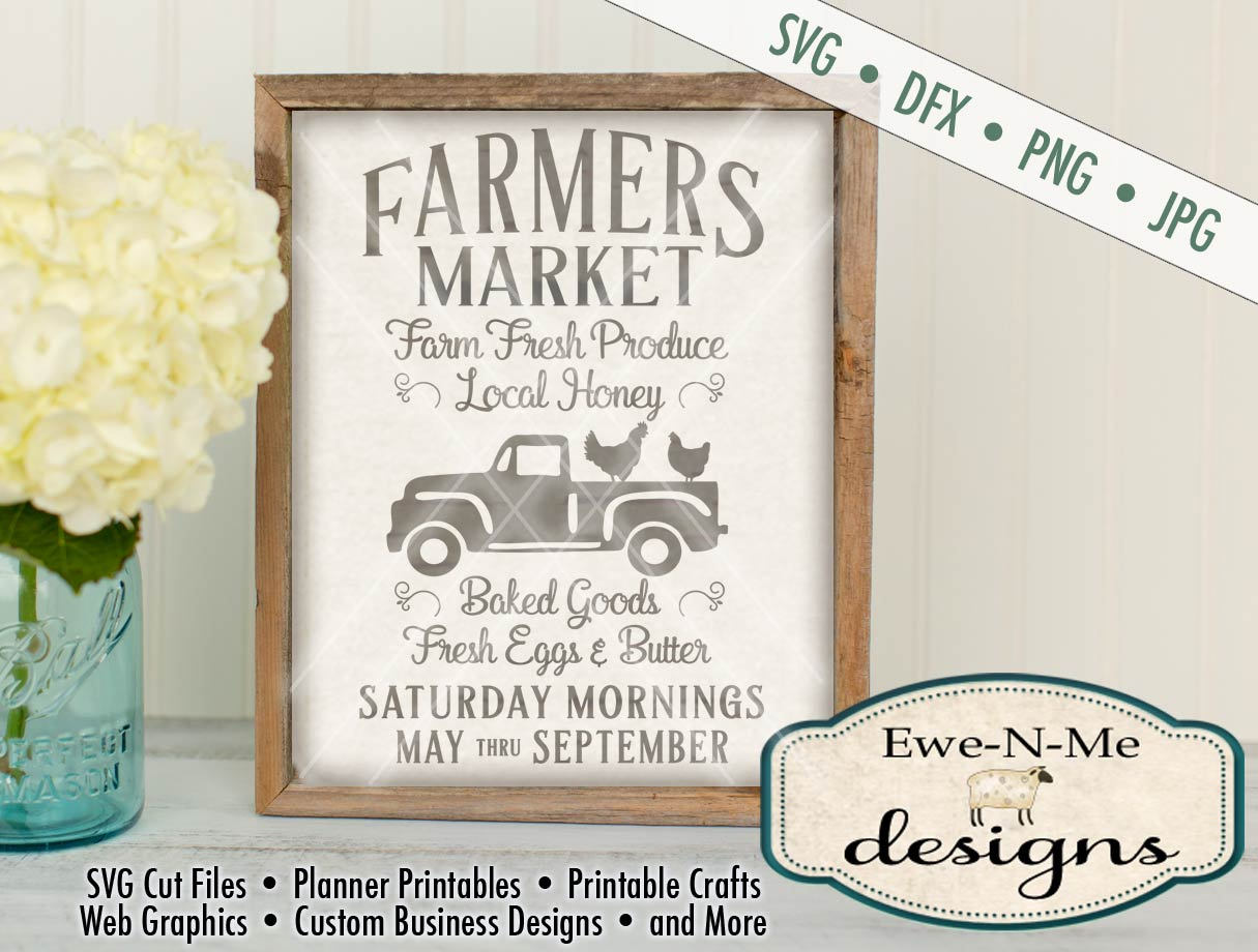 Download Farmers Market SVG kitchen svg farmhouse svg old truck