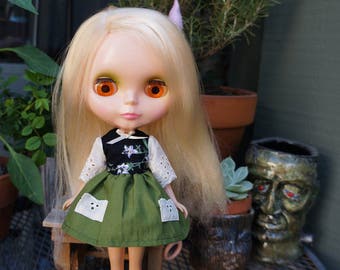 OOAK The Hills are Alive dress for blythe