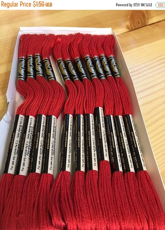 ON SALE DMC 349 Dark Coral Embroidery Floss 2 by southpassbeads