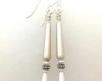 Dangle Earings in Sterling Silver #d