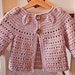 Crochet PATTERN Soft Wool Peplum Cardigan sizes baby up to