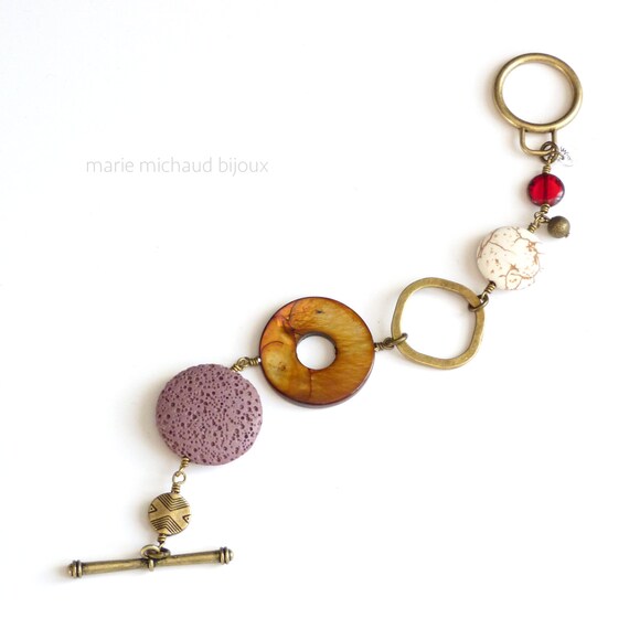 Boho bracelet,Big bracelet,Big boho bracelet,Summer bracelet,Original bracelet,Boho jewelry,Purple and red,Original jewelry,Fun jewelry