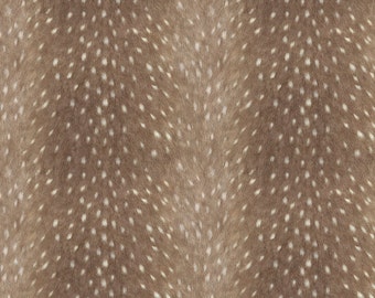 Faux Fur Fabric - Soft Deer Hide Fabric In Taupe By Willowlanetextiles - Cotton & Upholstery Fabric By The Yard With Spoonflower