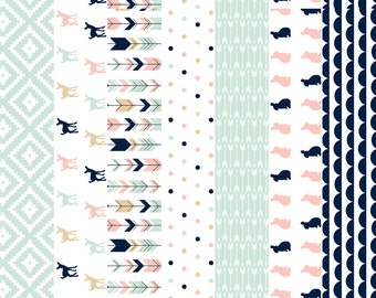 Cheater Quilt Fabric - Briar Woods V2 // 1 Yard Cut By Littlearrowdesign - Wholecloth Cotton Fabric By The Yard With Spoonflower