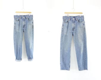 Vintage Levis 550 90s High Waist Jeans 90s Faded Mom Jeans Levis Tapered Leg 90s High Waist Levis 90s Boyfriend Jeans Size 33 / 30