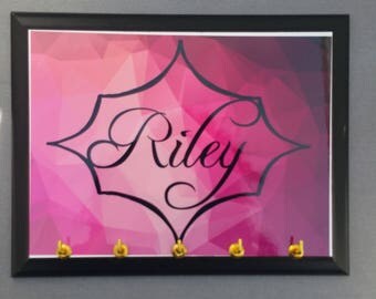 Jewelry Organizer, Running Medal Holder, Personalized gift, Custom Sign, Medal Holder, Wood Sign, Jewelry Organizer, Jewelry Holder