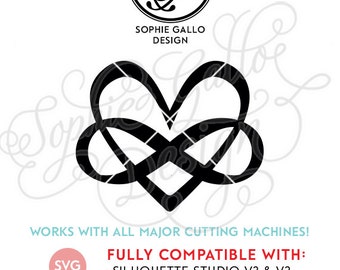 Love Forever Infinity SVG DXF PNG digital download files Silhouette Cricut vector clip art graphics Vinyl Cutting Machine, Screen Printing